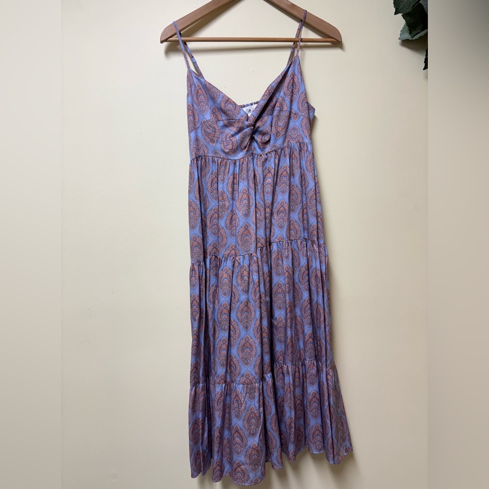 JoFlower Beckley Spaghetti Strap Tiered Dress Sweet Lavender Medium NWT